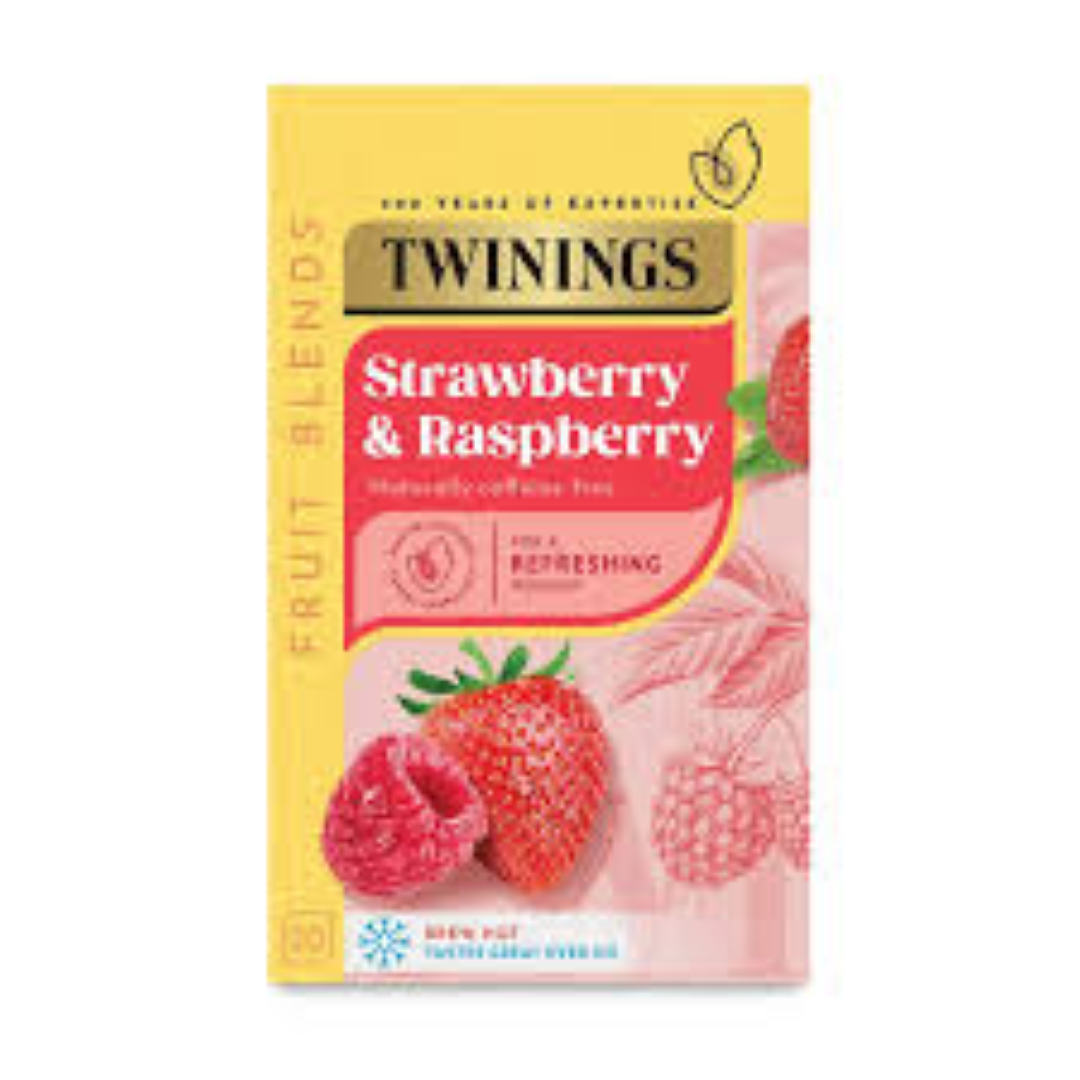 TWININGS STRAWBERRY & RASPBERRY 20'S